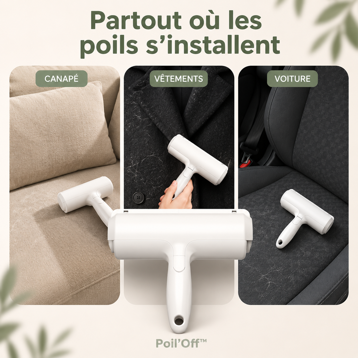 Rouleau anti-poil - Poil’Off